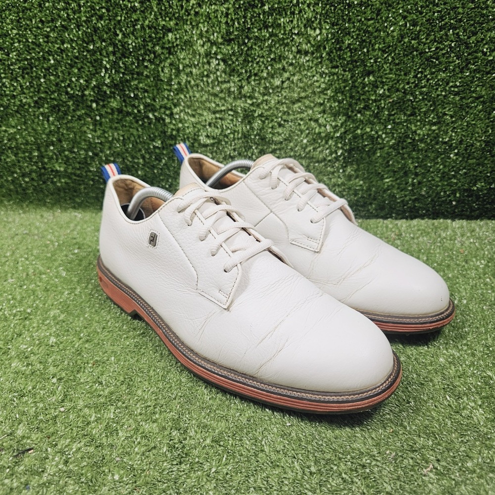 FootJoy Premiere Series Field 53989 White Leather Golf Sneakers Mens Size 10.5
